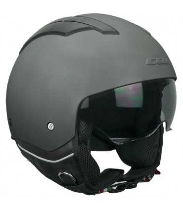 Casco moto demi jet Cgm Slot titanio opaco