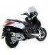 Leovince Yamaha XMax / X-City 125(2006-16) Inox +KAT Full-System endcap Thermoplast