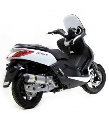 Scarico moto Leovince Yamaha XMax / X-City 125(2006-16) Inox +KAT Full-System endcap Thermoplast