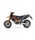 Leovince KTM 690 SMC R / Enduro R (2019-23) noir Inox Black Slip-On endcap Carbon