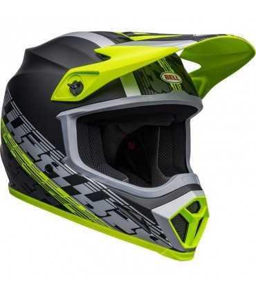 Casco Cross Bell MX-9 Mips Offset nero giallo opaco