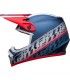 Casque Cross Bell Mx 9 Mips Offset bleu blanc