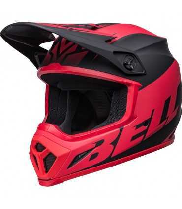 Casco Cross Bell MX-9 Mips Disrupt rosso nero opaco