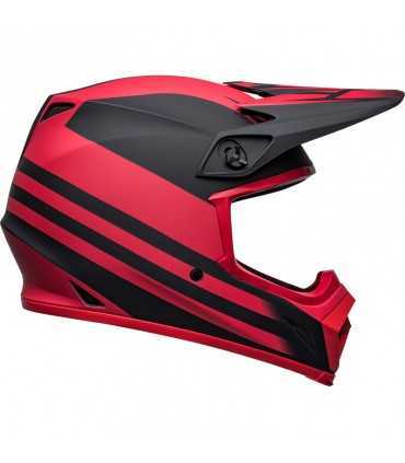 Casque Cross Bell Mx 9 Mips Disrupt rouge noir matt