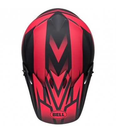 Casco Cross Bell MX-9 Mips Disrupt rosso nero opaco