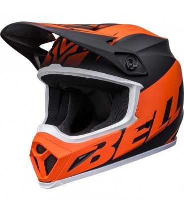 Casco Cross Bell Mx-9 Mips Disrupt arancio nero opaco