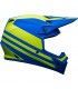 Casco Cross Bell Mx-9 Mips Disrupt Classic blu giallo opaco