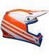 Casco Cross Bell Mx-9 Mips Disrupt bianco arancio