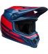 Casco Cross Bell Mx-9 Mips Disrupt True blue rosso