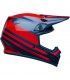 Casco Cross Bell Mx-9 Mips Disrupt True blue rosso