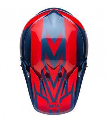 Cross helmet Bell Mx 9 Mips Disrupt True bleu red