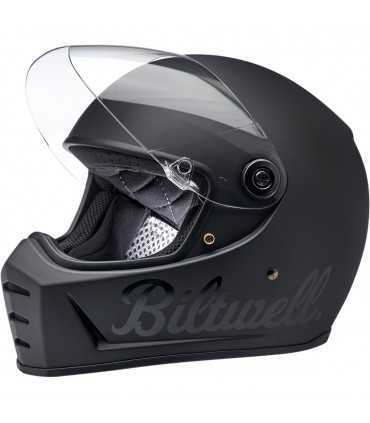 Casque moto Biltwell Lane Splitter noir matt noir