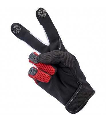 Gants moto Biltwell Anza rouge