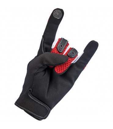 Gants moto Biltwell Anza rouge