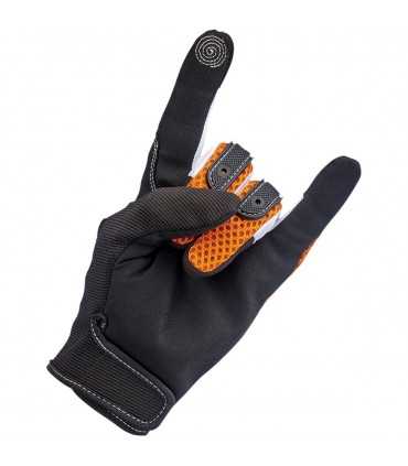 Gants moto Biltwell Anza orange