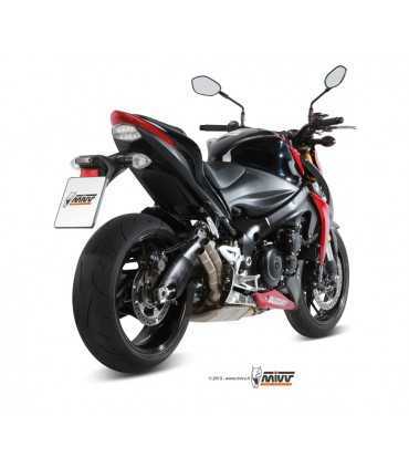 MIVV DOUBLE GUN titanium Double Slip-On Suzuki GSX-S1000 (2016-21)