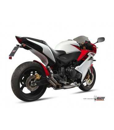 MIVV DOUBLE GUN titanium Double Slip-On Honda CBR600F (2011-12)