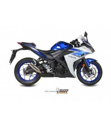 MIVV DOUBLE GUN Full Titanium Double Slip-On Yamaha YZF R3 (2015-21)