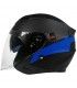 Motorrad helme Jet BHR 809 Double Cool schwarz blau