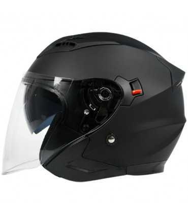 Casque Moto Jet BHR 809 Double noir matt