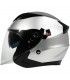 Casque Moto Jet BHR 809 Double silver