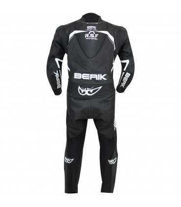 Berik LS1 black white leather suit