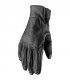 Thor Hallman leather motorcycle gloves black