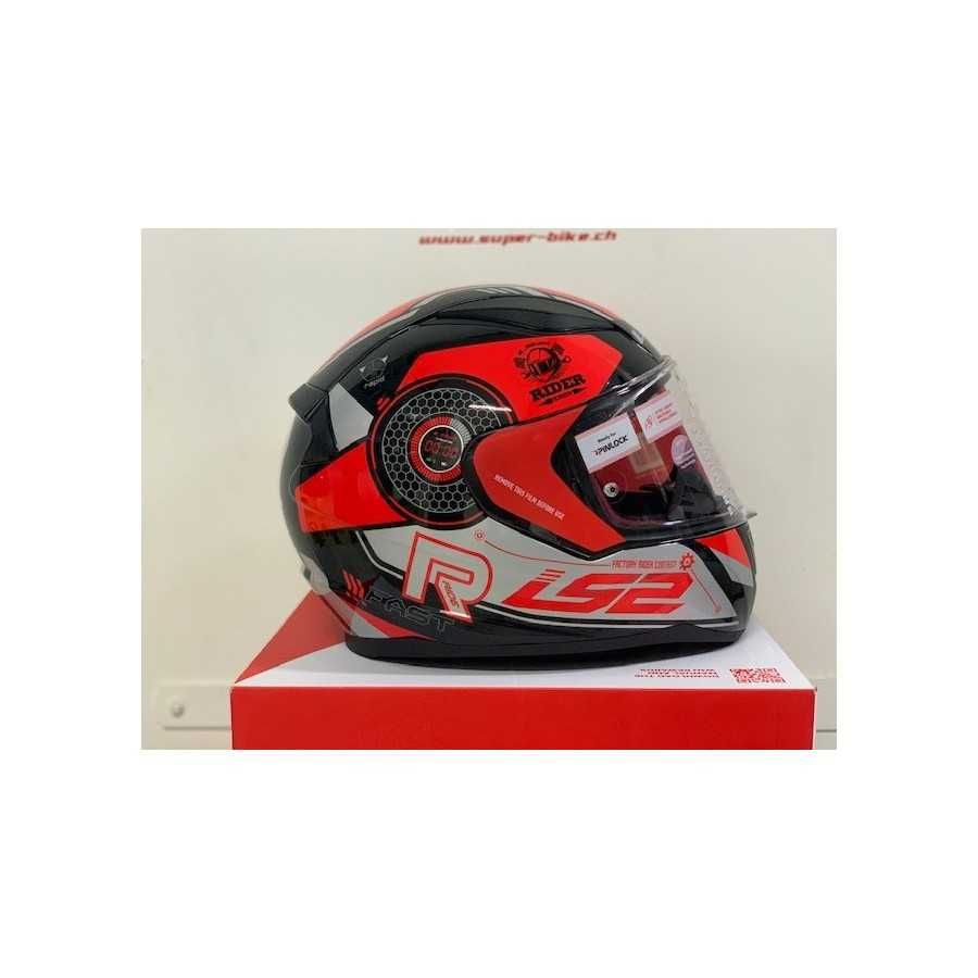 CASCO FF353 RAPID STRATUS LS2 - CASCO INTEGRALE BLACK RED SILVER