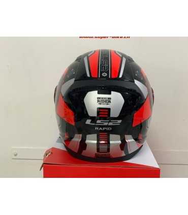 Casco LS2 FF353 Rapid Stratus nero rosso