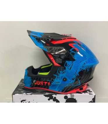 Casco cross Just 1 J38 Mask blu