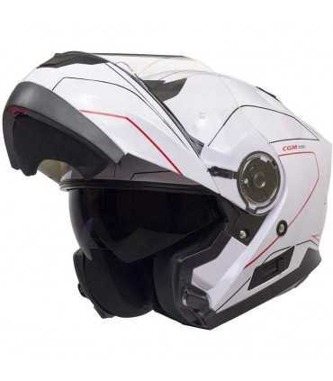 Casque modulable Cgm 506G Kyoto blanc rouge