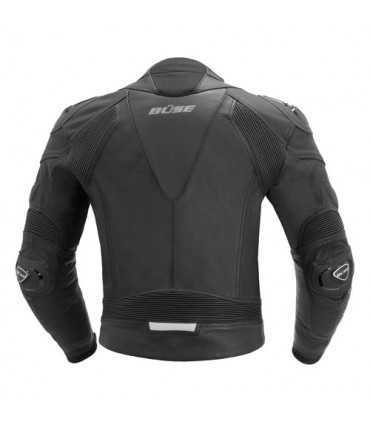 Giacca moto pelle Buse Assen nera