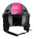 Casco jet Cgm Globo Sport grigio rosa visiera corta