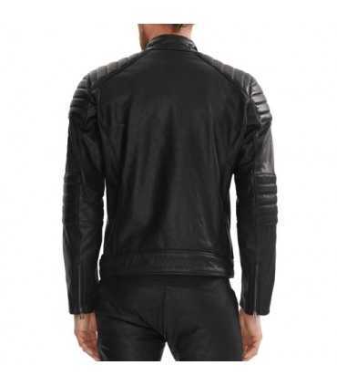 Giacca moto pelle Belstaff Raleigh nera