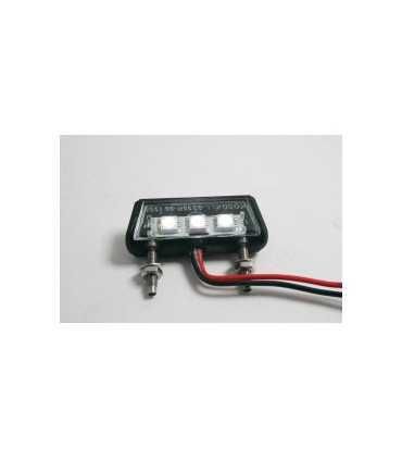 Luce targa moto a led universale 69mm nera