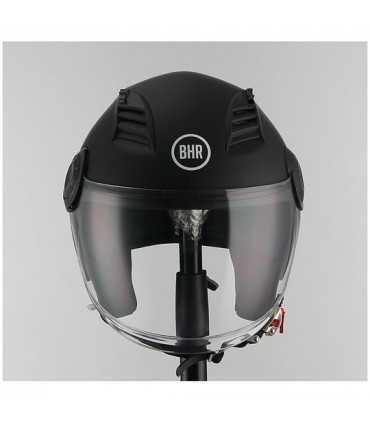 Casco jet BHR 804 Top nero opaco