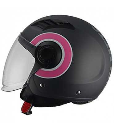 Casco jet BHR 804 Top New Line rosa