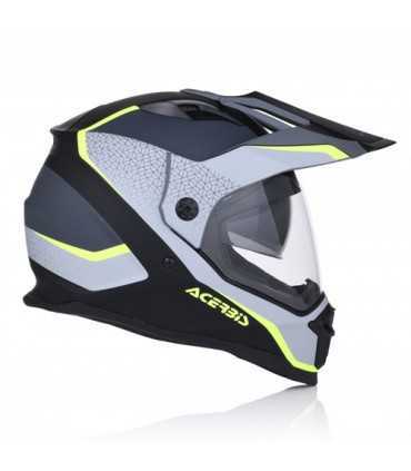 Acerbis Reactive Graffix grau Motorradhelm