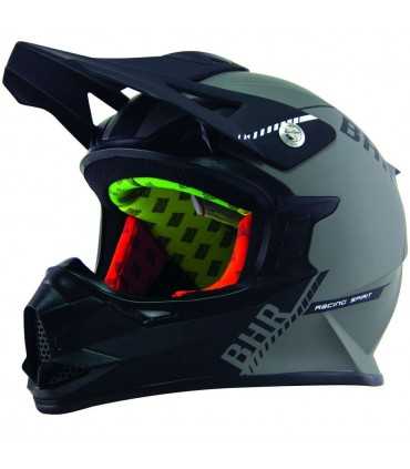 Casco cross BHR 812 Off Road grigio opaco