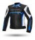 Spyke Jerez Evo lederjacke schwarz blau