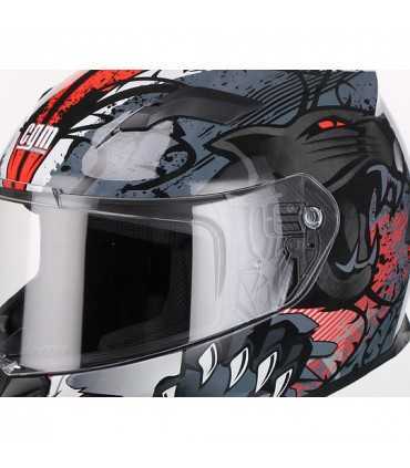 Casco integrale Cgm 307S Panther rosso