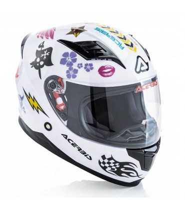 Acerbis Carlino kid helmet white