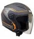 Casco jet Cgm 130s Apache nero arancio opaco