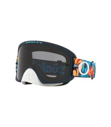 Oakley O Frame® 2.0 Pro MX Goggle - Troy Lee Designs Cosmic Jungle Blue/Dark Grey Lens