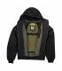 JOHN DOE ZIP HOODIE BLACK