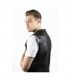 JOHN DOE MC OUTLAW LEATHER VEST BLACK