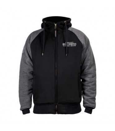 JOHN DOE ZIP HOODIE black gray