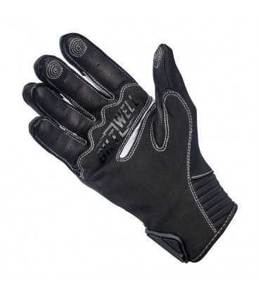 Gants Biltwell Bridgeport cuir noir rouge