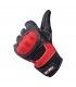 Gants Biltwell Bridgeport cuir noir rouge