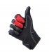 Gants Biltwell Bridgeport cuir noir rouge